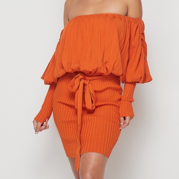 Off Shoulder Sexy Oversized Mini Dress - Picture 2 of 6